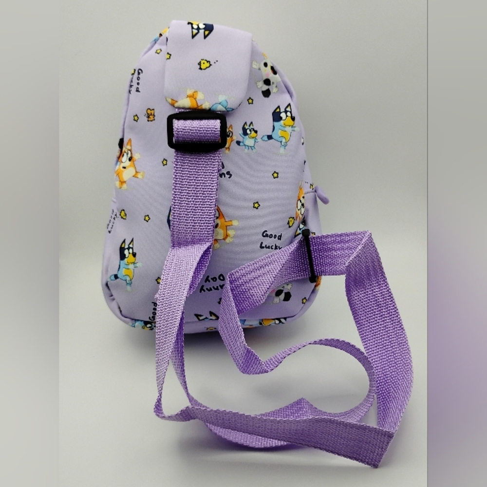 Bluey Purple Halloween Kids Chest/Crossbody Bookbag Good For Kids 🎁 - Picture 2 of 2